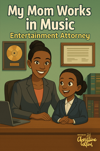 My Mom Works in Music Book - Entertainment Attorney Cover