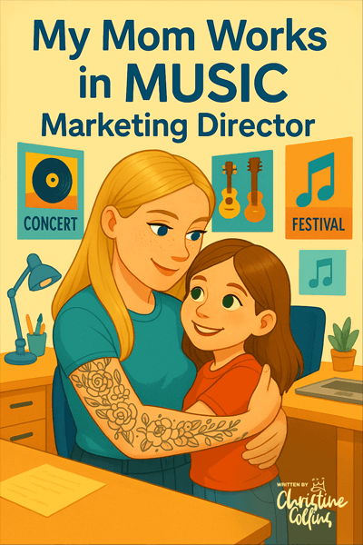 My Mom Works in Music Book - Marketing Director Cover