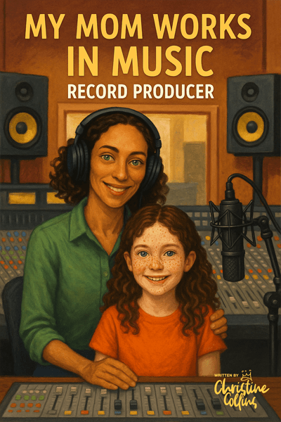 My Mom Works in Music Book - Record Producer Cover