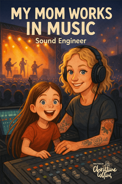 My Mom Works in Music Book - Sound Engineer Cover