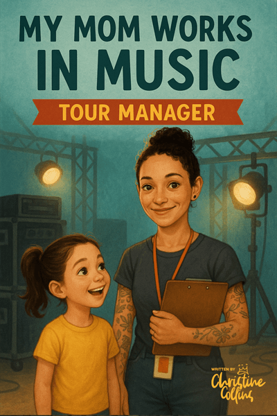 My Mom Works in Music Book - Tour Manager Cover